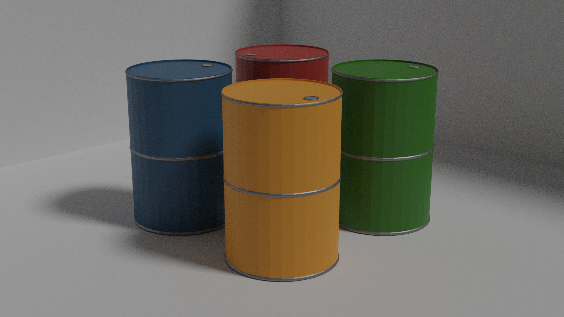 Low Poly Barrels preview image 1